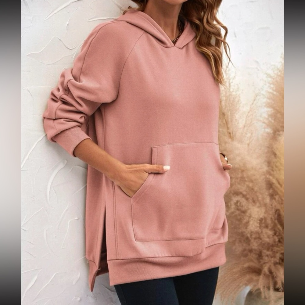 New SHEIN coral sweatshirt-size small-never been worn